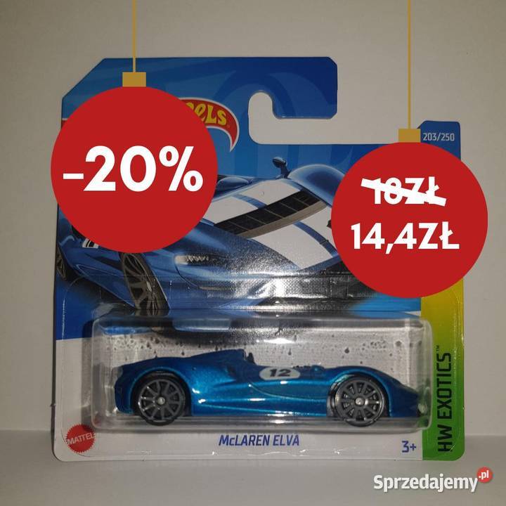Hot Wheels McLaren Elva 203250 Poznań