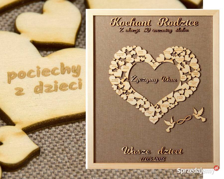 Elegancki prezent na 60 50 40 30 25 20 rocznicę Dekoracje i ozdoby Warszawa