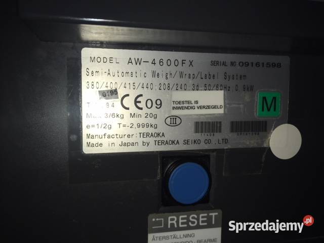 PAKOWACZKA PAKOWACZKI PAKOWARKA DIGI AW4600FX DO Małkinia Górna