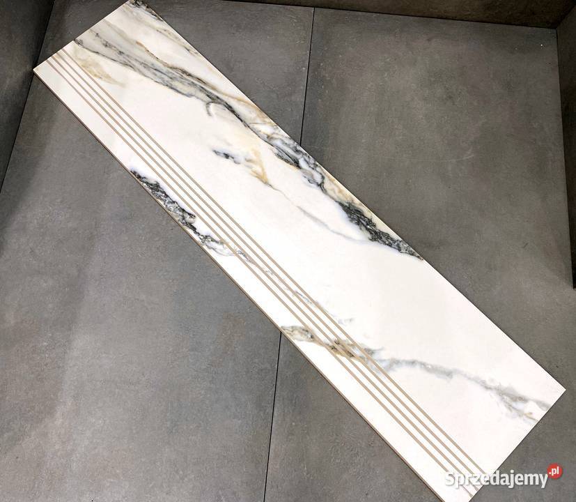 CALACATTA na schody stopnica 100x30 BIAŁY MARMUR Łask