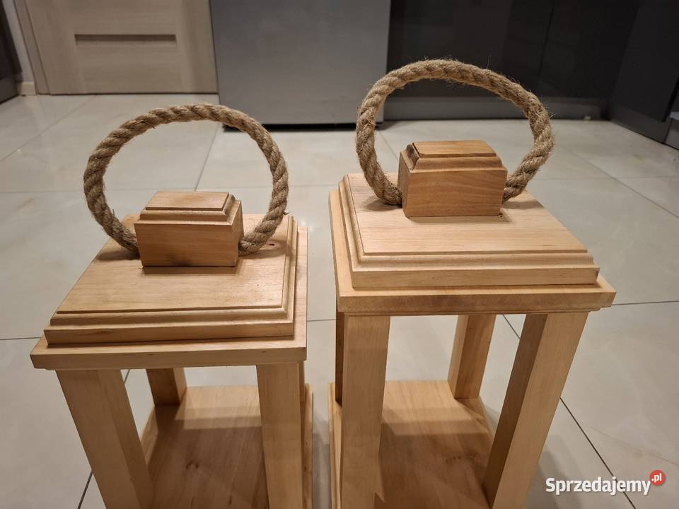 Lampiony latarenki z drewna Lampiony i latarnie