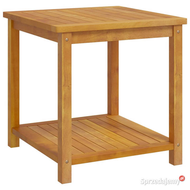 Stolik boczny z litego drewna akacjowego 45 x 45 mazowieckie sprzedam