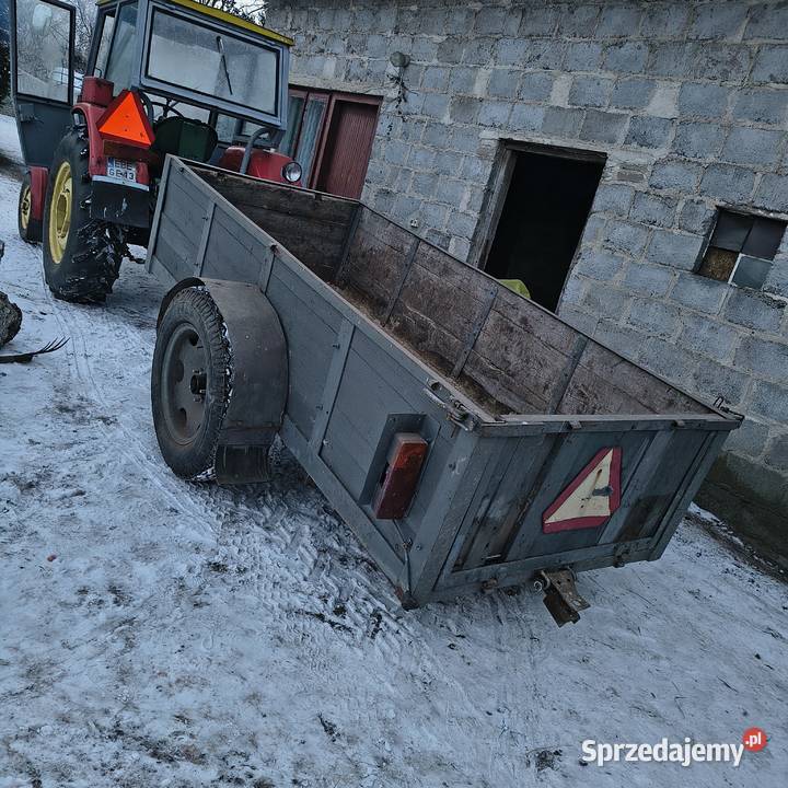Przyczepka rolnicza jednoosiowa nieuszkodzony Kawalce