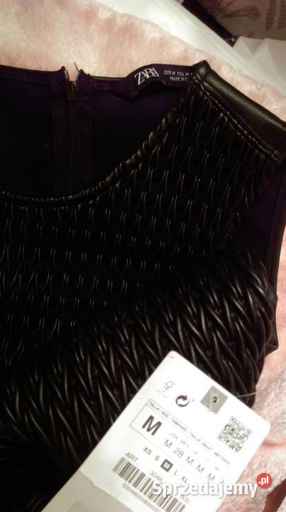 38M ZARA czarna skórzana sukienka ołówkowa NOWA Spódnice i sukienki Kraków sprzedam