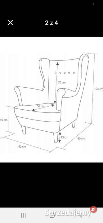 Fotel uszak mało używany Ostrołęka