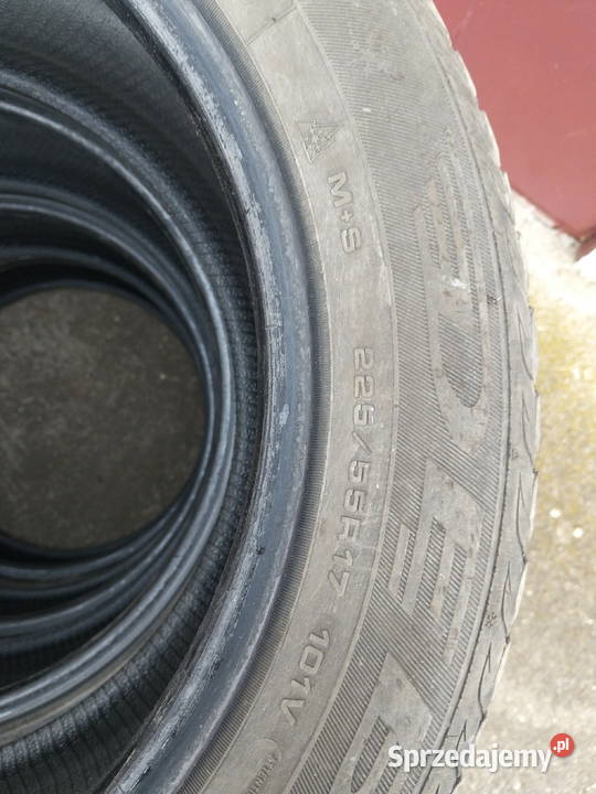 Opony zimowe 225x55x17 dolnośląskie Lubin sprzedam