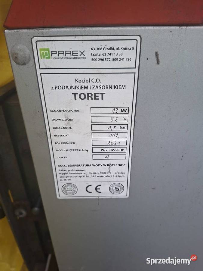 Piec ekogroszek 12kw Radomsko sprzedam