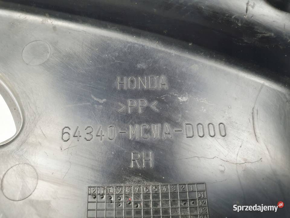 PRAWE WYPEŁNIENIE OSŁONA OWIEWKA Honda VFR 800 lubelskie