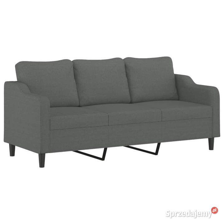 3osobowa sofa z poduszkami ciemnoszara 180 Sofy i kanapy mazowieckie Warszawa