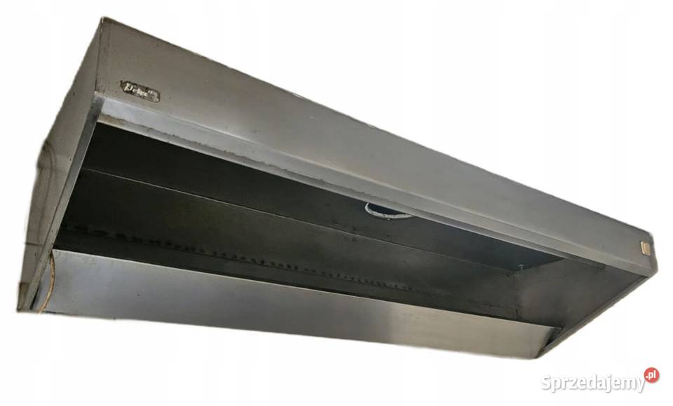 Okap nierdzewny przyścienny 240x80x50