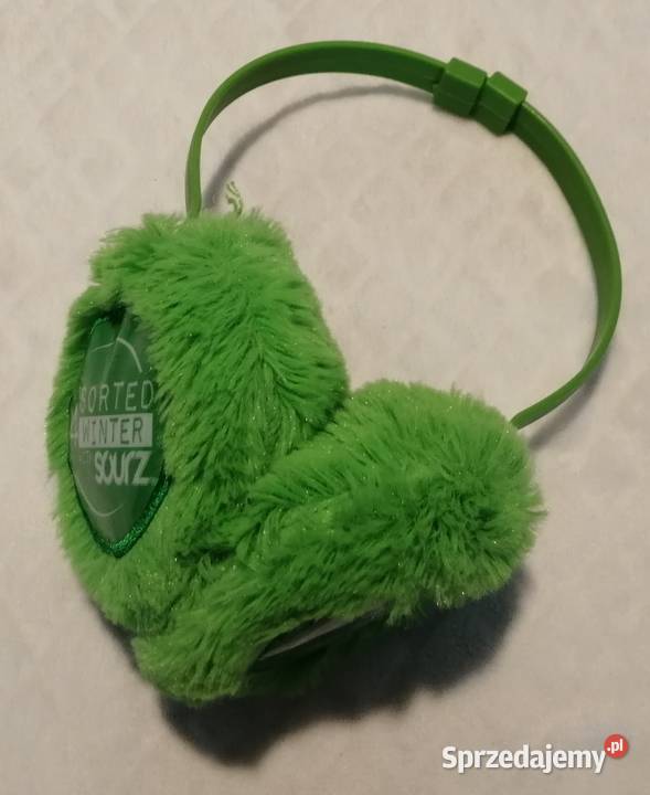 Nauszniki zimowe dziecięce zielone Sourz 3447 Czeladź