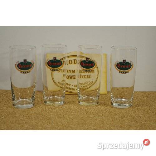 Komplet 4 szklanek piwnych Brand Bier szkło