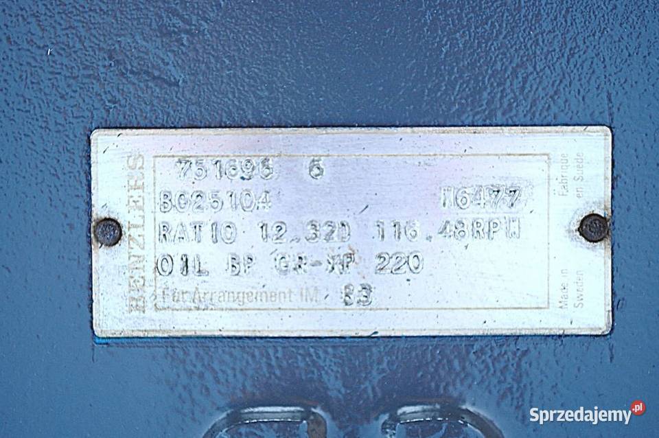 Motoreduktor 55kw 118obrmin ABB Pozostałe Kargowa