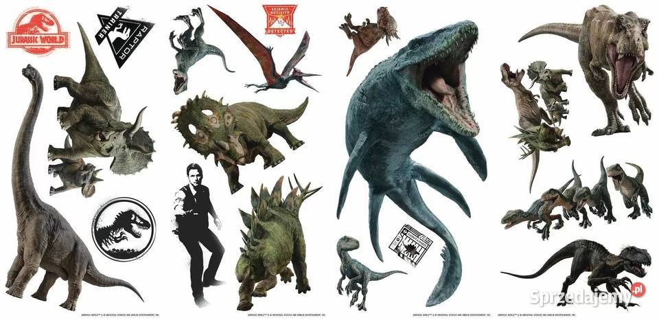 Jurassic World Naklejki Winylowe na Ścianę Mogilany