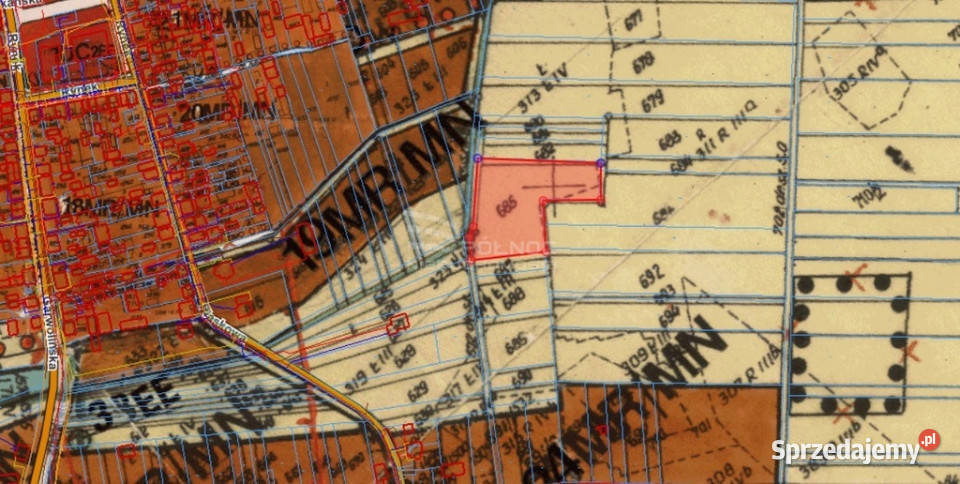 2 działki w Parysowie rolna i pod zabudowę 83m Parysów