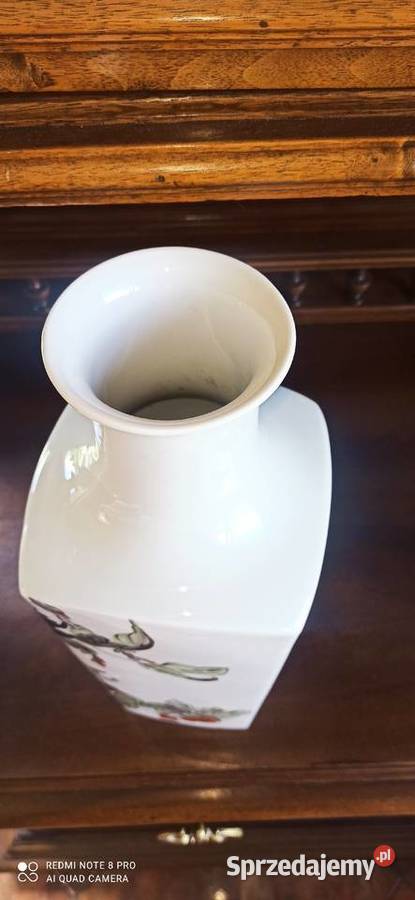 Wazon Kaiser W Germany Ręcznie malowany dekor Porcelana i szkło Gdańsk