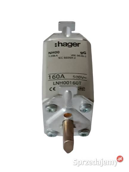 BEZPIECZNIK MOCY ZWŁOCZNY NH00 160A LNH00160T Pozostałe Rzeszów