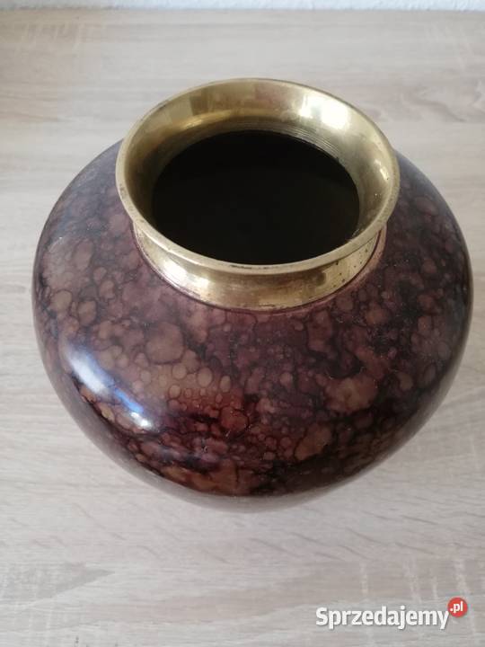 Mosiężny wazon Antyki