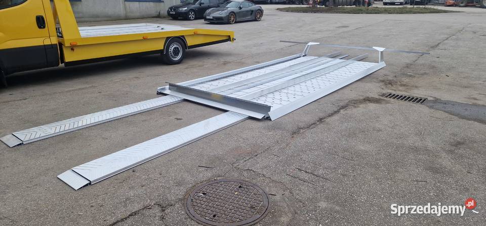 Autolaweta Laweta Aluminiowa Zestaw Podjazdy