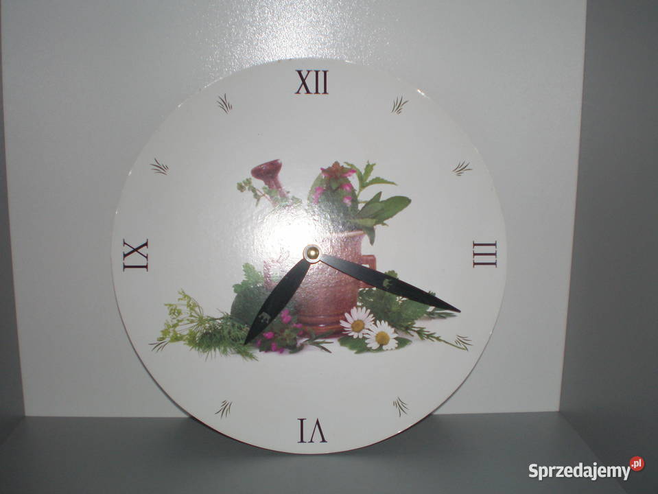 Sprzedam zegar wiszący do kuchni średnica 25 Zegary Nowy Żmigród