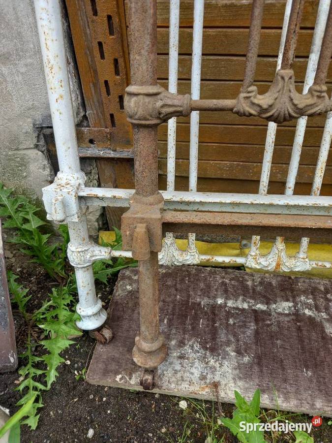 Łóżko metalowe antyk zabytek Lublin