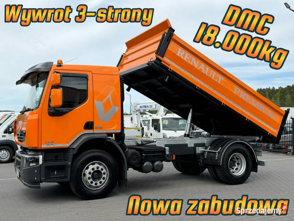Renault PREMIUM 18380 4x2 Wywrotka 3 stronna DMC Rok produkcji 2013 świętokrzyskie Widełki