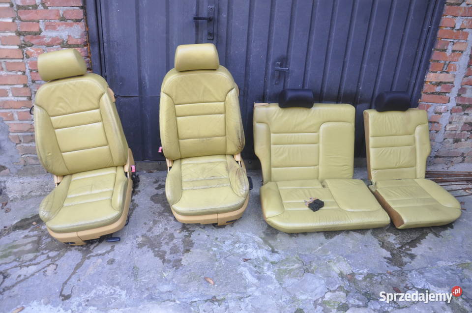 Fotele Skóra Audi A3 8L 3D Bananowa Beżowa