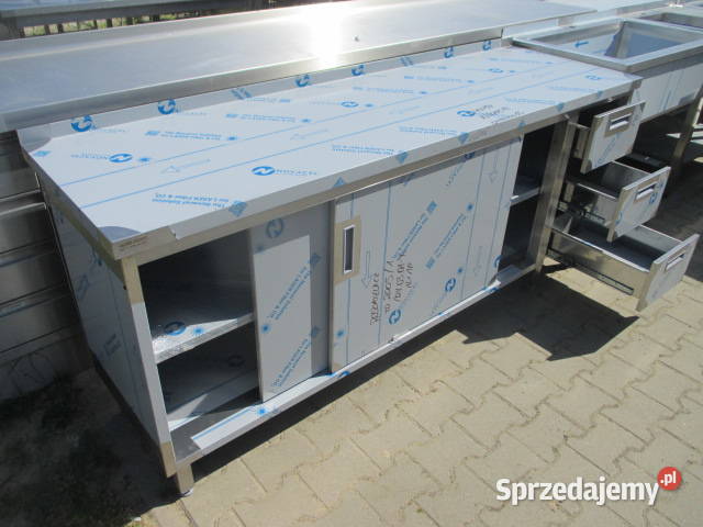 Stół Gastronomiczny Drzwi Suwane Szuflady 2