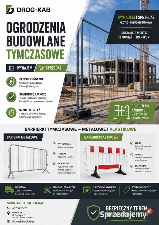 Ogrodzenia tymczasowe WynajemSprzedaż Usługi śląskie