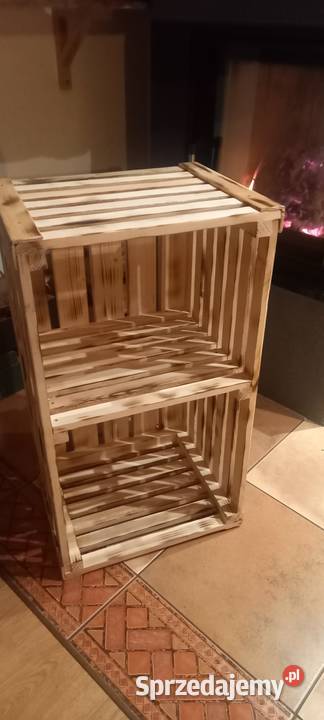 Skrzynka drewniana na buty drewno kominkowe Opole
