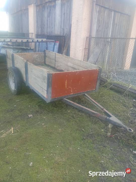 Przyczepka dwókułka nieuszkodzony Maszyny rolnicze śląskie Kaczyce