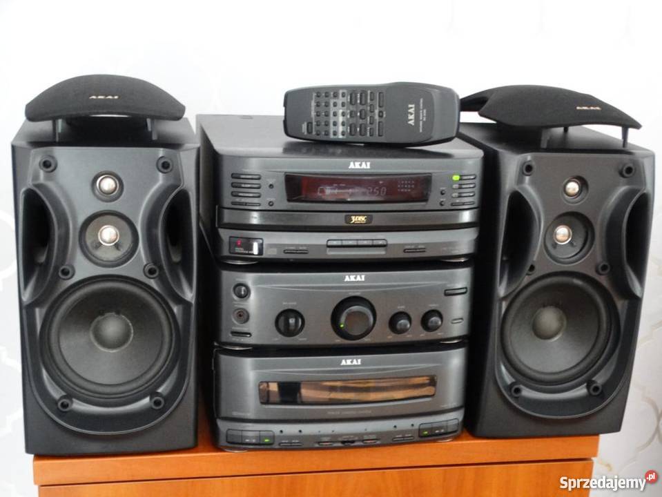 Wieża Akai AX590 kol i pil mocna WYSYŁKA Jasło