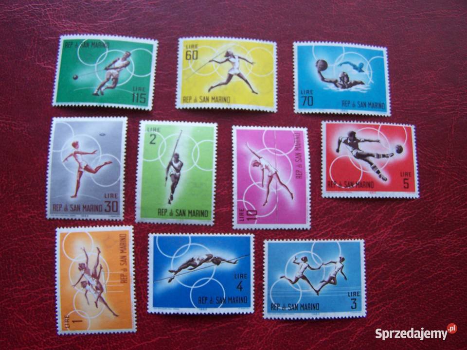 San Marino 1963 MNH Mi 78291 Sport Olimpiada Tychy sprzedam