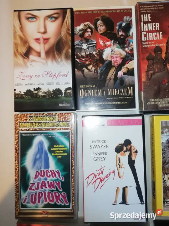 Filmy Video VHS do magnetowidu 9 sztuk Warszawa