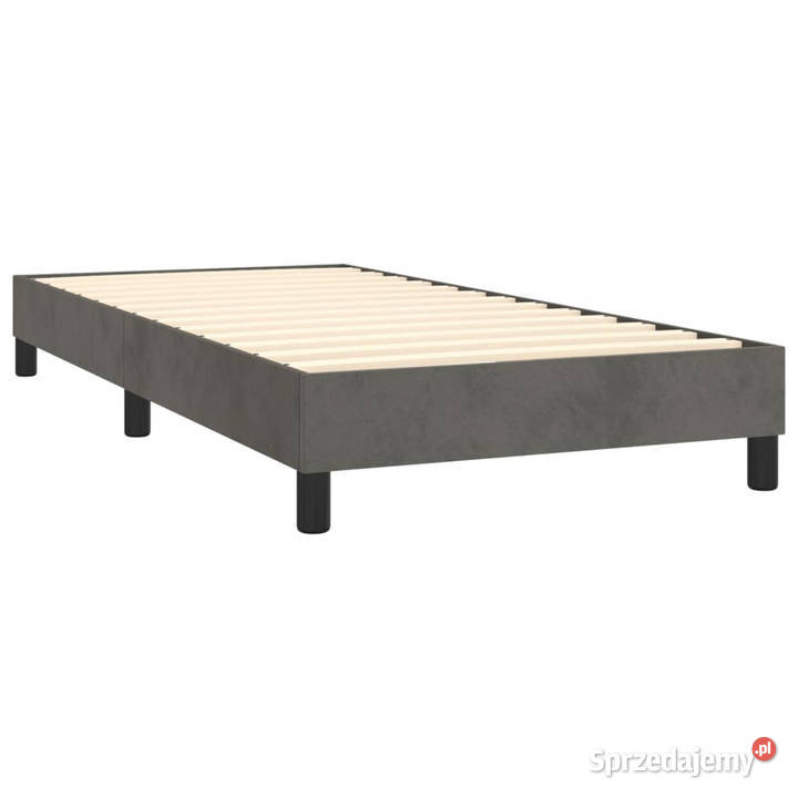 Łóżko kontynentalne z materacem ciemnoszary 88cm mazowieckie