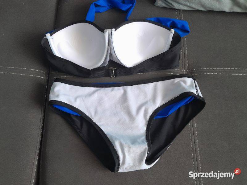 Strój kąpielowy dwuczęściowy czarnogranatowy Rozmiar 38(M) Siewierz