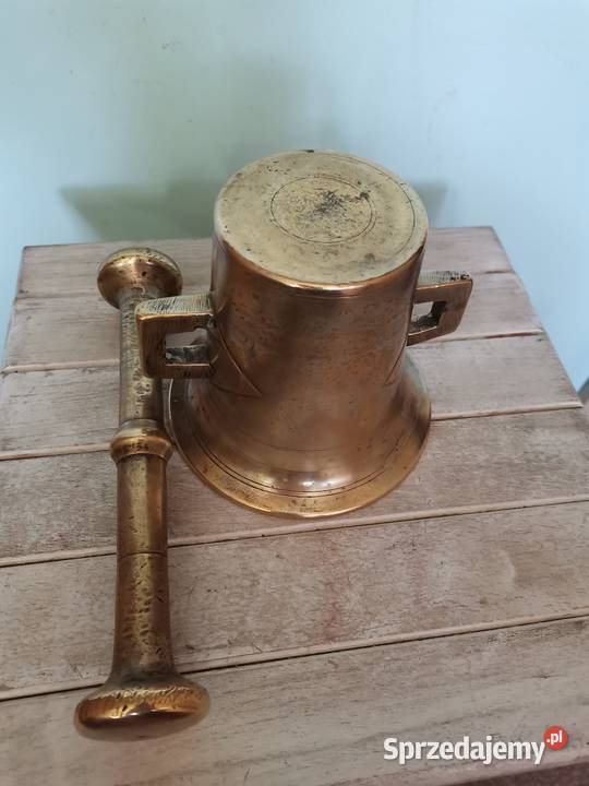 Stary mosiężny Tłuczek Art Deco Antykwariat Kraków