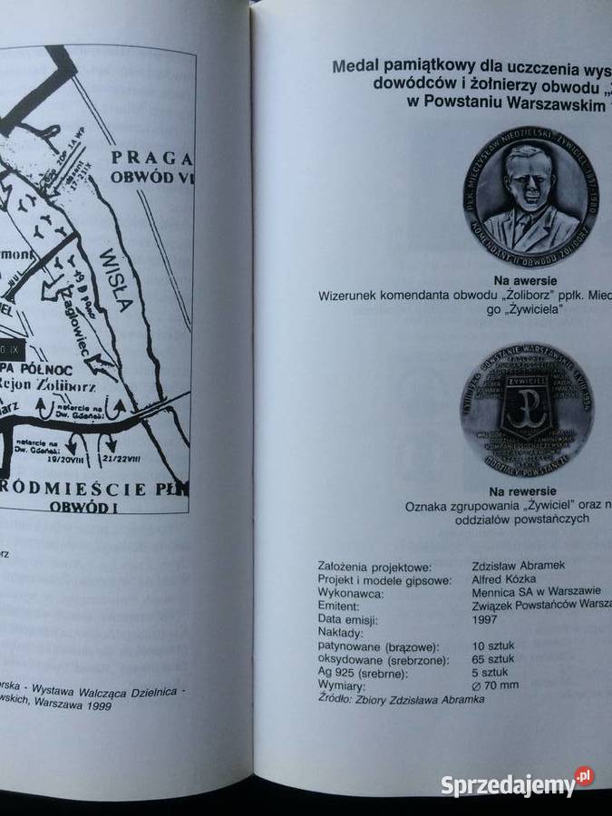 2795 Powstanie Warszawskie 1944 Medalami Pisane Szczecin