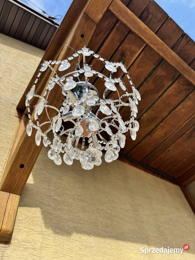 Żyrandol kryształowy lampa wisząca sufitowa Garwolin sprzedam