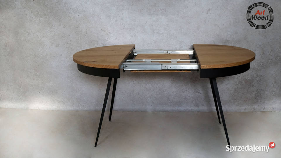 Stół loftowy okrągły rozkładany średnica 100 sprzedam