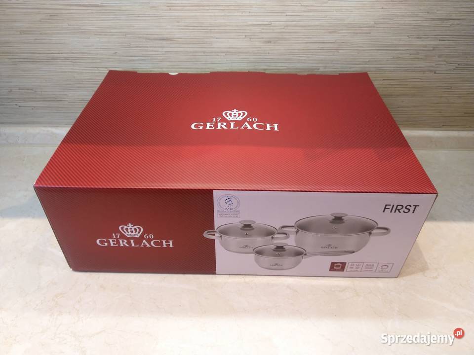 NAJTANIEJ Zestaw Garnków Garnki Rondel GERLACH 6 Zabrze