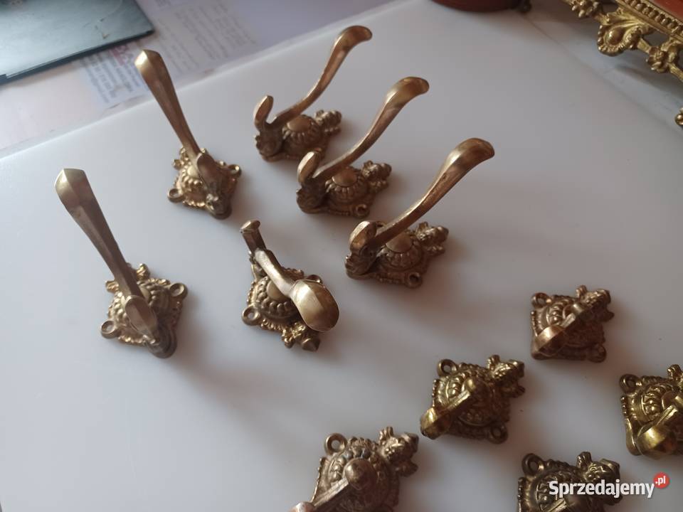 Mosiężny masywny wieszak Wieszaki Poznań