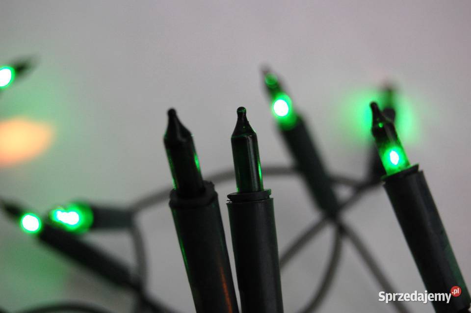 Lampki choinkowe tradycyjne zielone 50 diod Boże Narodzenie Lublin