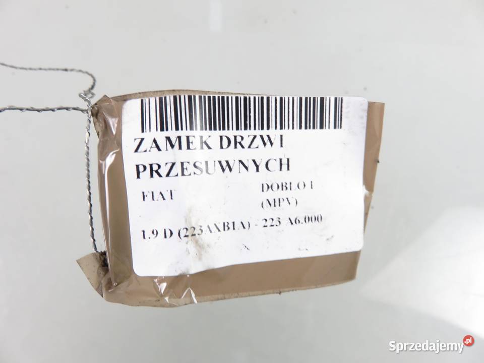 ZAMEK DRZWI PRZESUWNYCH FIAT DOBLO I MPV osobowe małopolskie