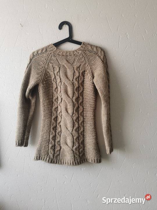 Brązowy sweter długi Kraków sprzedam