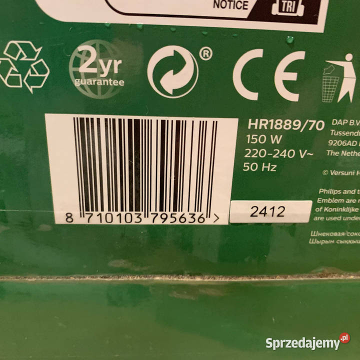 PHILIPS HR 188970 Wyciskarka Wolnoobrotowa Viva Warszawa