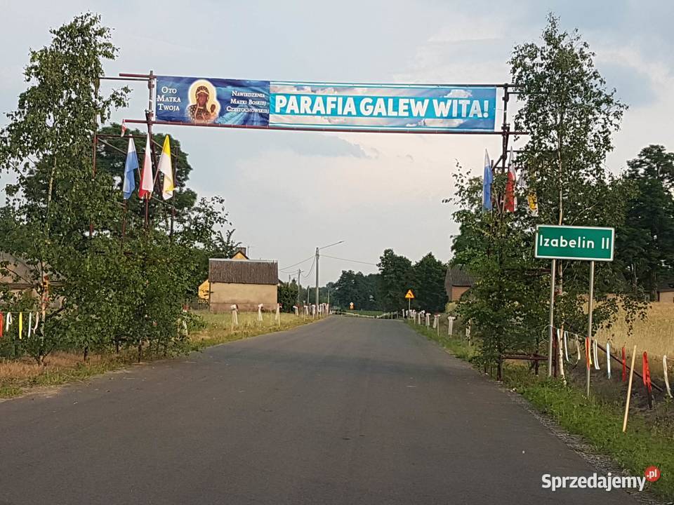 Proporczyki na drogę nawiedzenie Matki Bożej wielkopolskie Izabelin