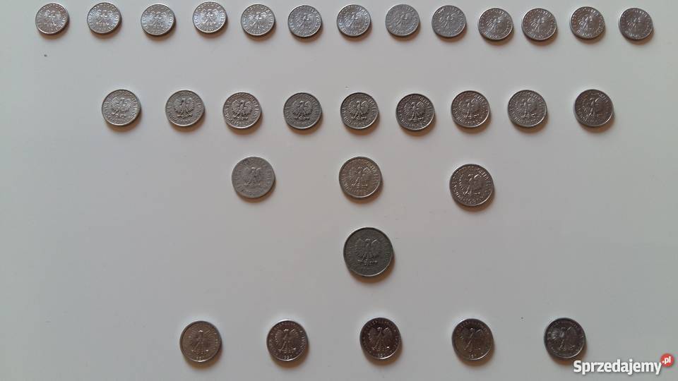 Zestaw monet polskich z lat 1949 - 1990.