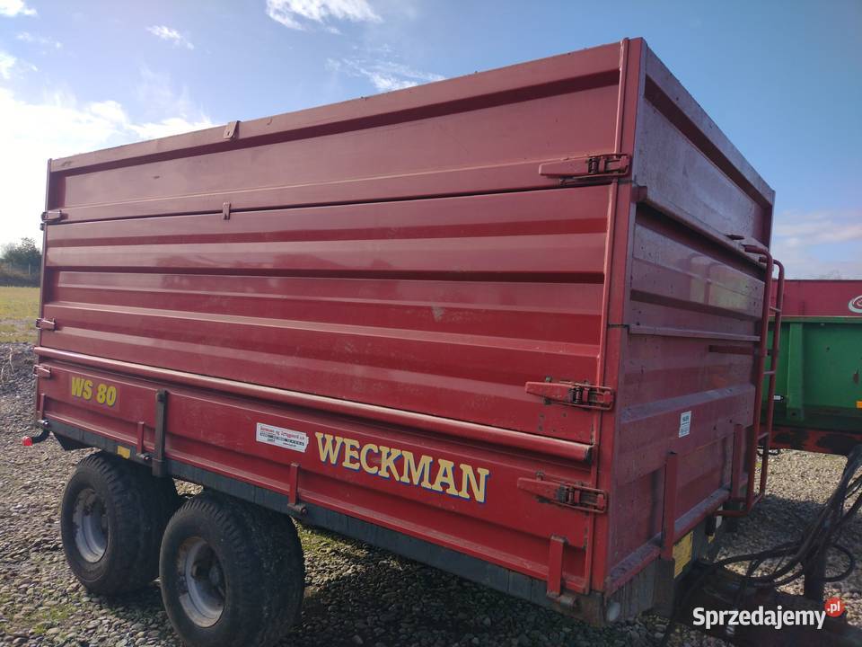 Przyczepa rolnicza 8 ton wywrotka na tył Sośno sprzedam