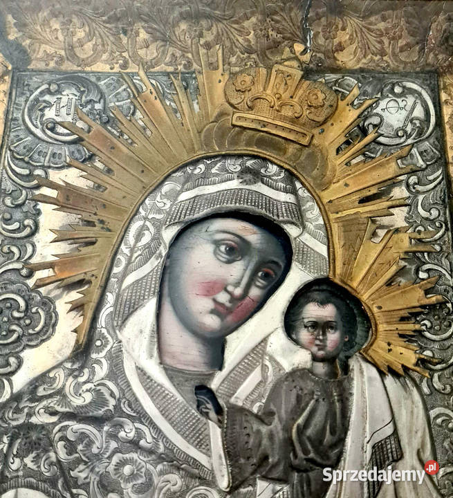 Ikona Matka Boża Kazańska XIX wiek 0091